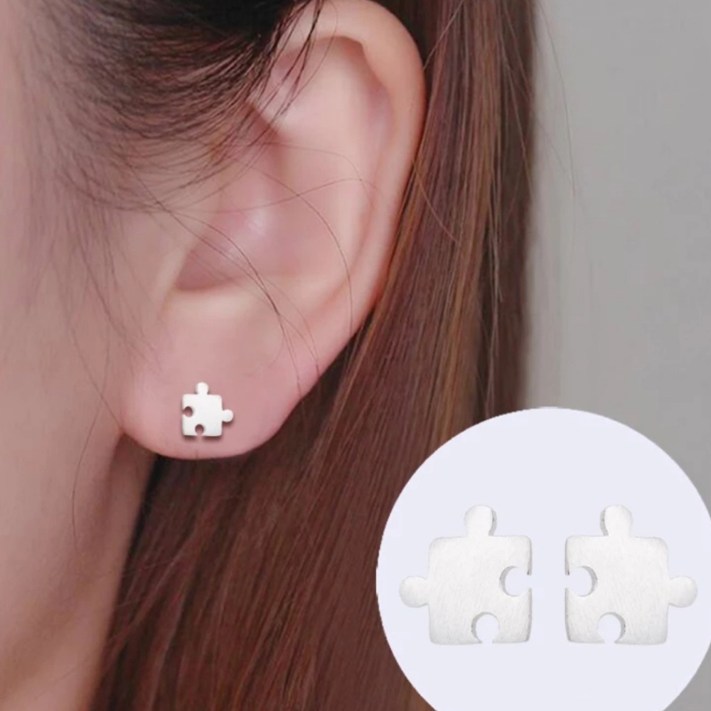 PUZZLE EARRINGS. AUTISM AWARENESS